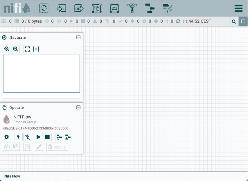 empty nifi flow